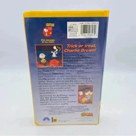 Paramount Peanuts Classic It's The Great Pumpkin, Charlie Brown VHS Tape #15370 - Picture 2 of 8